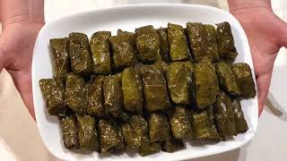 Japrak me gjethe rrushi receta tradicionale  Stuffed Grape Leaves With Rice and Herbs [upl. by Noslen]