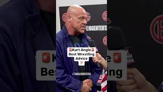 Kurt Angle’s best wrestling advice 🔥 wwe kurtangle [upl. by Ynnavoeg]