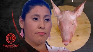 Un reto de cabeza🙃🐂🐷🐏 MasterChef México 2016 [upl. by Netsrek648]