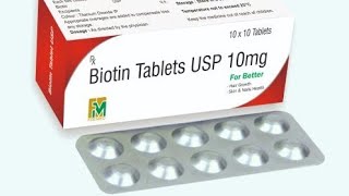 Biotin tablet uses amp benefits in telugu  biotin for hairskinnails [upl. by Inoek]