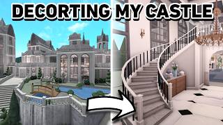 DECORATING MY 1M CASTLE IN BLOXBURG Part 2 [upl. by Rachael]