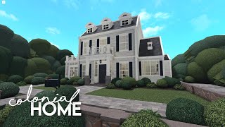 BLOXBURG Colonial Family Home  House Tour [upl. by Ahsei]