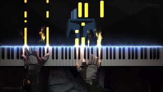 The Mandalorian  STAR WARS Piano Cover Intermediate [upl. by Hillari]