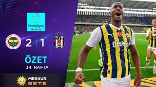 MERKUR BETS  Fenerbahçe 21 Beşiktaş  HighlightsÖzet  Trendyol Süper Lig  202324 [upl. by Lifton]