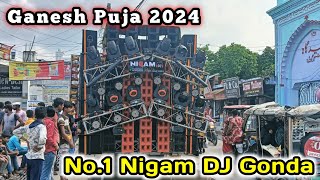 Ganesh Puja 2024 No1 Nigam DJ Gonda  Patel Nagar  Mob 91400758239838629248 [upl. by Nodal]