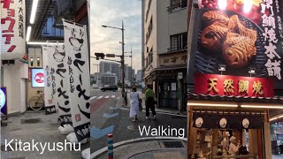 Kitakyushu Walking 평일 오후 기타큐슈 걷기  Kyomachi Gintengai Shopping Street  Tanga Market [upl. by Leinahtam88]