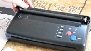 How to use a Thermal Printer for tattoo stencil [upl. by Akitan201]