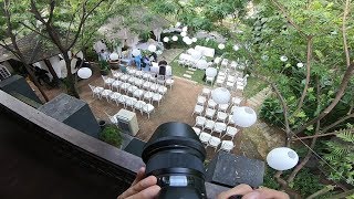 Outdoor wedding with harsh light  WEDDING PHOTOGRAPHER BTS  POV [upl. by Naols817]