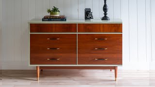 Furniture Flip MidCentury Modern MCM Dresser [upl. by Waldner]