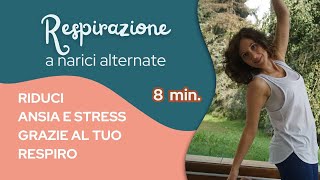 Respirazione a narici alternate  Respiro per calmare lo stress [upl. by Pinette103]