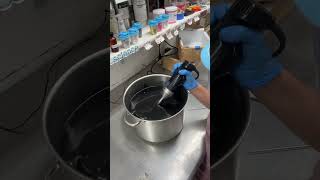 Activated Charcoal Soap soapmaking timelapse smallbusiness activatedcharcoal soapmaker soap [upl. by Eelreveb]