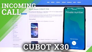 CUBOT X30  Call Options amp Incoming Call Screen [upl. by Darooge]