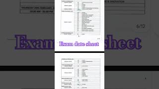 CBSE board exam date sheet 10th 12th cbse boardexam viralshorts [upl. by Niliac]