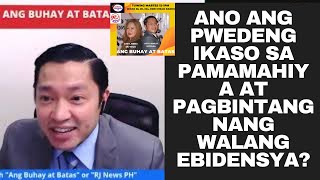 ANO ANG PWEDENG IKASO SA PAMAMAHIYA AT PAGBINTANG NANG WALANG EBIDENSYA [upl. by Okubo]