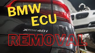 2020 BMW X5 40I G05 ECU REMOVAL [upl. by Eedahs]