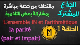 Tronc commun  lensemble IN et larithmétique  la parité Exercice  الجذع المشترك [upl. by Rocher]