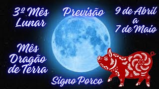 Astrologia Chinesa Previsão 3º mês Lunar Signo Porco [upl. by Ymeraj]