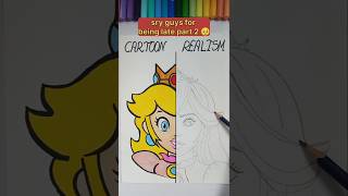 Drawing Peaches part 2 Realism shorts [upl. by Nageem]