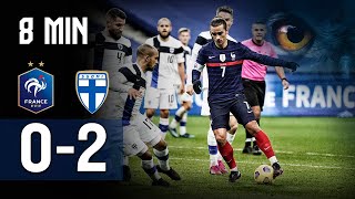 Full Highlights 8 min I Ranska  Suomi 02 I Amaaottelu I 11112020 [upl. by Enitnelav538]