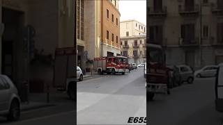 VVF  Pompieri Partenza Vigili del Fuoco Palermo con APS Iveco City2000  Fire Truck [upl. by Bal]