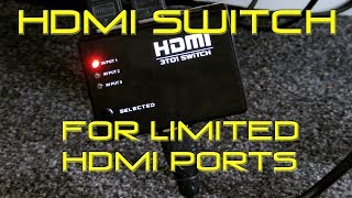 HDMI Switch  3 HDMI to 1 HDMI Port [upl. by Darian]