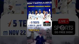 Border gavaskar trophy 🏆 live on DD sports 😯 cricket shorts viral borgavtrophy [upl. by Atteyram291]