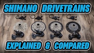 Shimano Drivetrain Comparison  XTR vs XT vs SLX vs Deore [upl. by Odidnac]