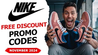 Nike Promo Codes November 2024  Get Free Nike Discounts [upl. by Gannes125]