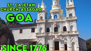 Goa Churches St Cajetans Church Assagao Goa Since 1776 Sourav joshi vlogs [upl. by Notsniw]