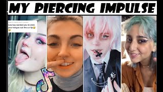 My Piercing Impulse  Tiktok Compilation [upl. by Aihtenak]