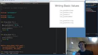 Lua C API tutorial using the stack and working with tables [upl. by Ormand627]