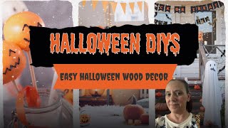 👻🎃EASY HALLOWEEN DIYS HALLOWEEN WOOD DECOR ADORABLE HALLOWEEN WOOD SIGNS [upl. by Jaco714]