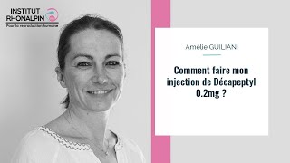 Comment faire une injection de Décapeptyl 02 mg 2 ampoules [upl. by Neibaf]