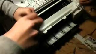 Disassembling a Brother DCP195C printer amp scanner [upl. by Alletneuq]