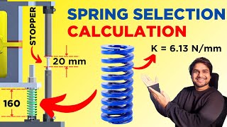 Mechanical SPRING Selection Calculation  quotStep by Stepquot SPRING Selection Procedure [upl. by Garceau]