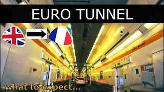 4K Drive Through The Eurotunnel  Calais to Folkestone Car Trian  Le Shuttle [upl. by Oswin910]