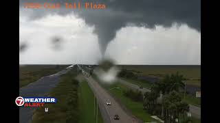 Hurricane Milton spins off tornado in Broward County [upl. by Saduj86]