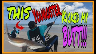 Fishing in STRUISBAAI BIG BAIT DEMONSTRATION Pieters MASSIVE shark [upl. by Anikas]