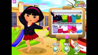 Dora Games Dora Explorer Free Online Games To Play  Dora School Dress Up Game [upl. by Seuqramed]