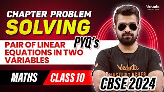 Pair of Linear Equations in Two Variables PYQs  Class 10  CBSE 2024  Shimon Sir [upl. by Pussej]