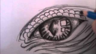 how to draw dragons eye [upl. by Zeba]