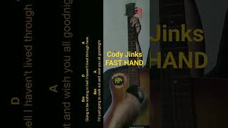 Cody Jinks  FAST HAND Guitar Chords cover shorts [upl. by Ile322]