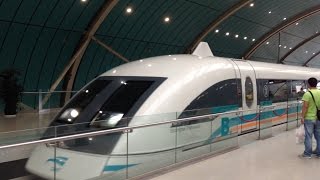 Shanghai Maglev  Transrapid Train Ride  Airport  City  Airport [upl. by Alanson]