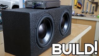 DIY LOUD CAR SUBWOOFER BOX BUILD [upl. by Nerrat337]