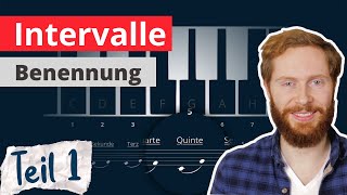 INTERVALLE BESTIMMEN • Was ist ein Intervall Wie wird es benannt  TEIL 1 [upl. by Euqirdor]