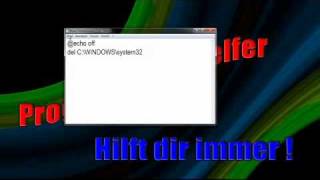 Virus 3  Windows löschen   GEFÄHRLICH    Tutorial [upl. by Inasah625]