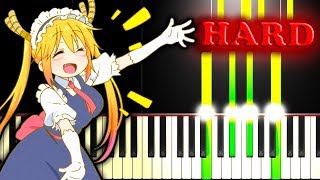 MISS KOBAYASHIS DRAGON MAID OP  AOZORA NO RHAPSODY  Piano Tutorial [upl. by Modern]