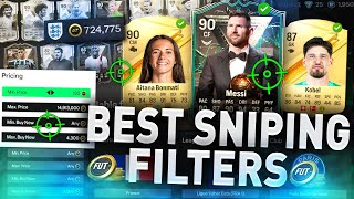 The Best Sniping Filters 24 🤑 MAKE 75K FAST EAFC 24 BEST SNIPING FILTERS TO MAKE COINS FC24 [upl. by Gnilyarg]