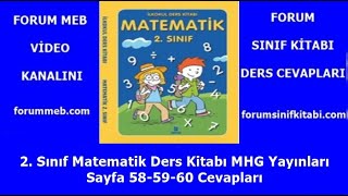 2 Sınıf Matematik Kitabı Sayfa 585960 MHG Yayınları [upl. by Larena]