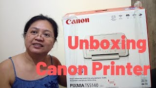 CANON Printer Pixma TS5140 Series Setup  Unboxing [upl. by Seyah450]